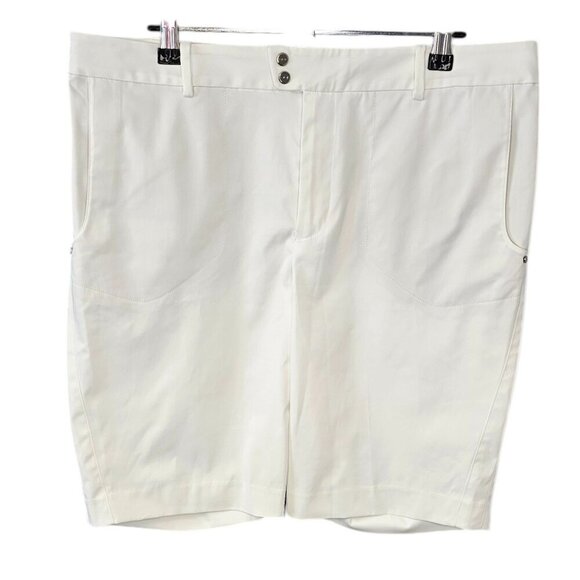 RLX Ralph Lauren Womens Golf Shorts, Bermuda, White, Size 10 - Picture 1 of 9